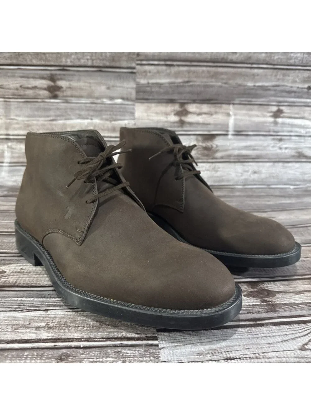 Tod's chukka suede boots Shoes Size 7 US Color Brown New Made In Italy